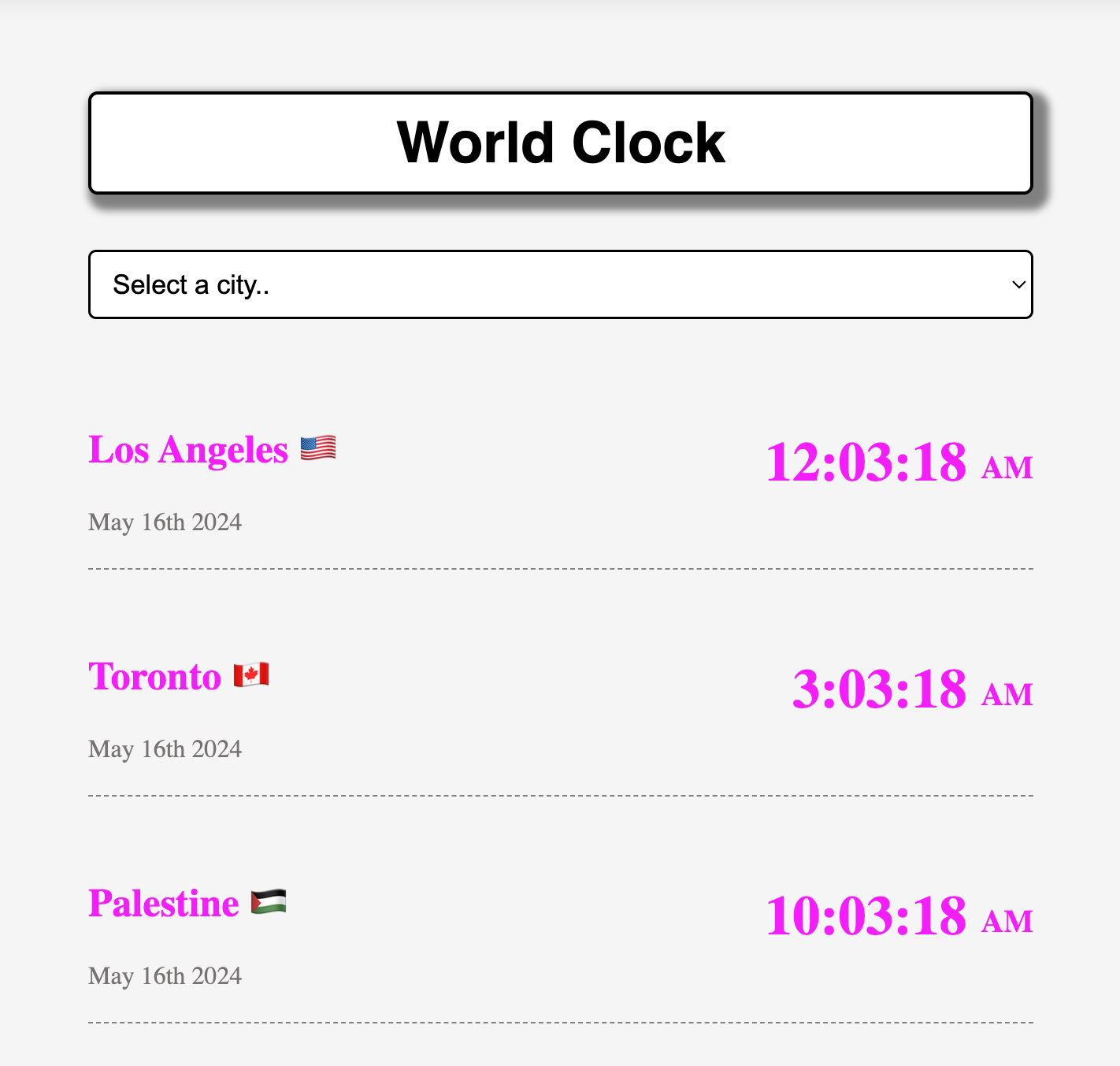 World Clock